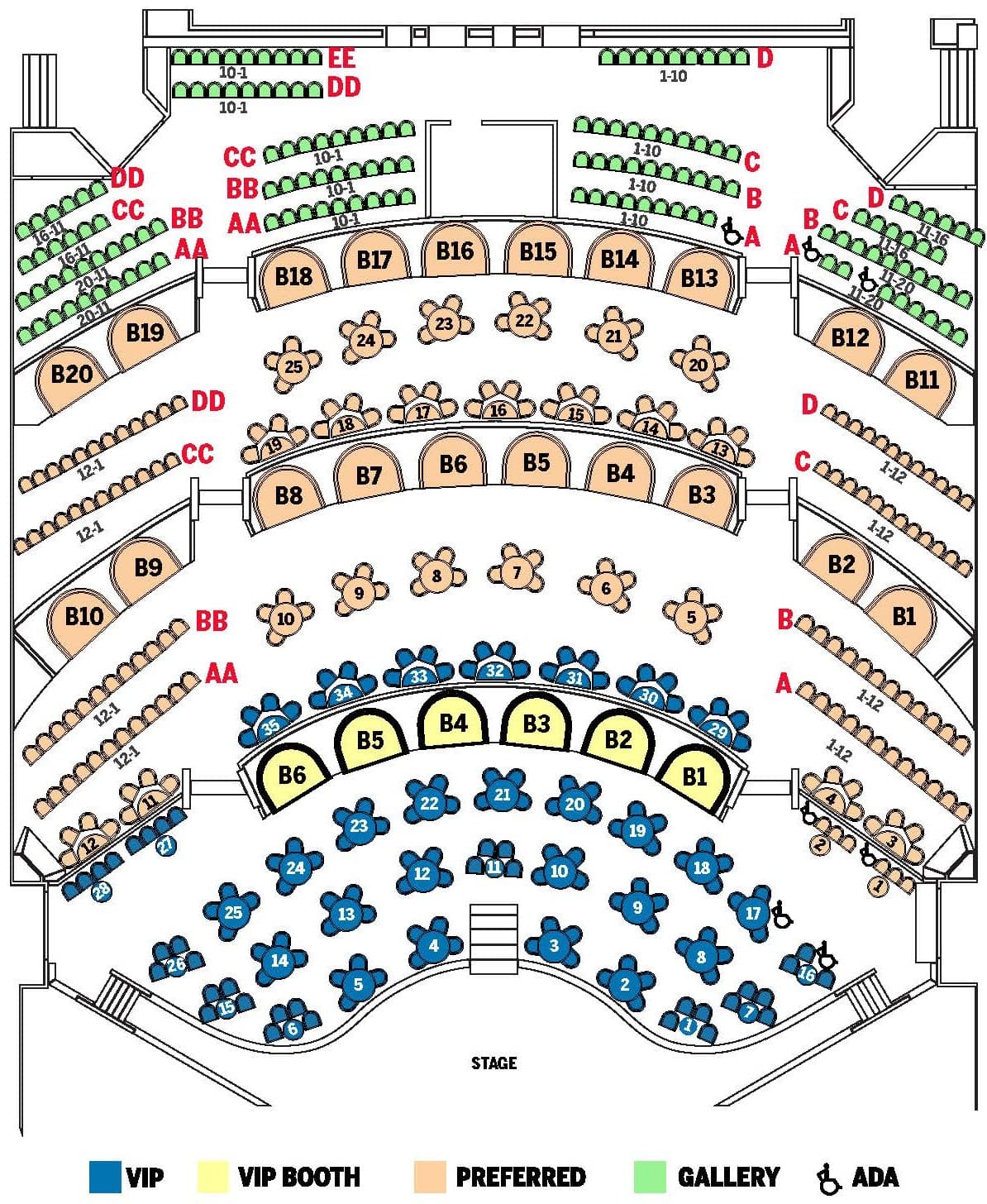 SEATING MAP